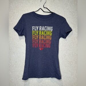 FLY RACING Nostalgia T-Shirt Colorful Graphic Motocross Tee Size L?